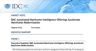 IDC: BMC Automated Mainframe Intelligence Offerings Accelerate Mainframe Modernization