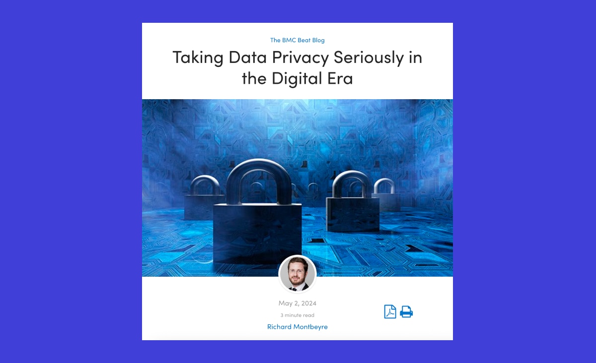 Taking Data Privacy Seriously in the Digital Era – BMC obtained UK Binding Corporate Rules