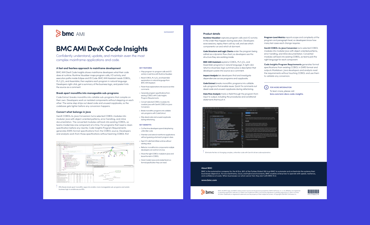 BMC AMI DevX Code Insights