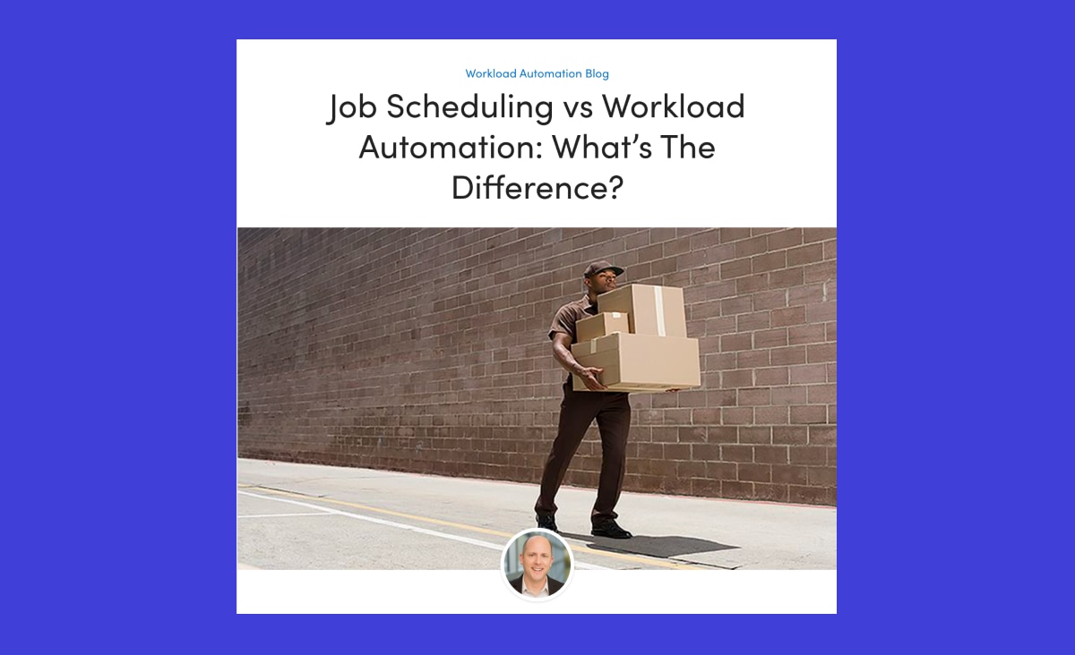 Job scheduling vs. workload automation